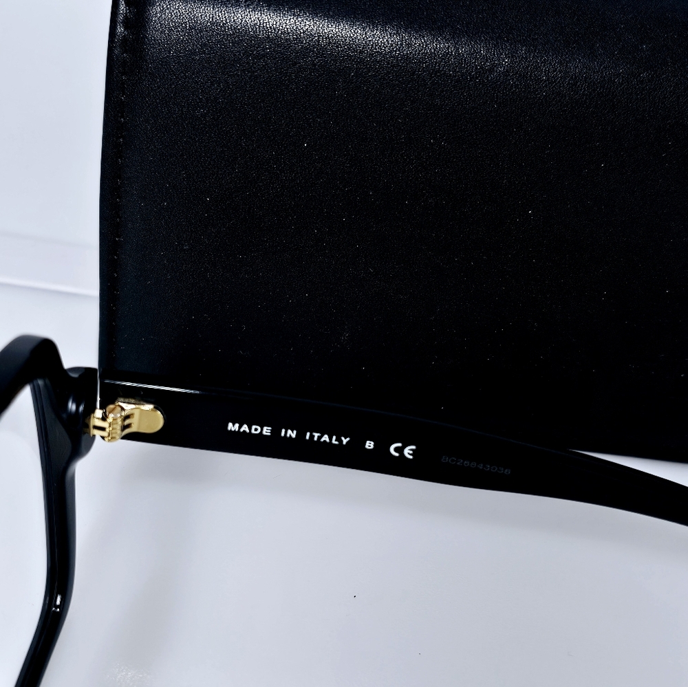 CHANEL Black Eyeglasses with Gold Logo - Picture 14 of 16